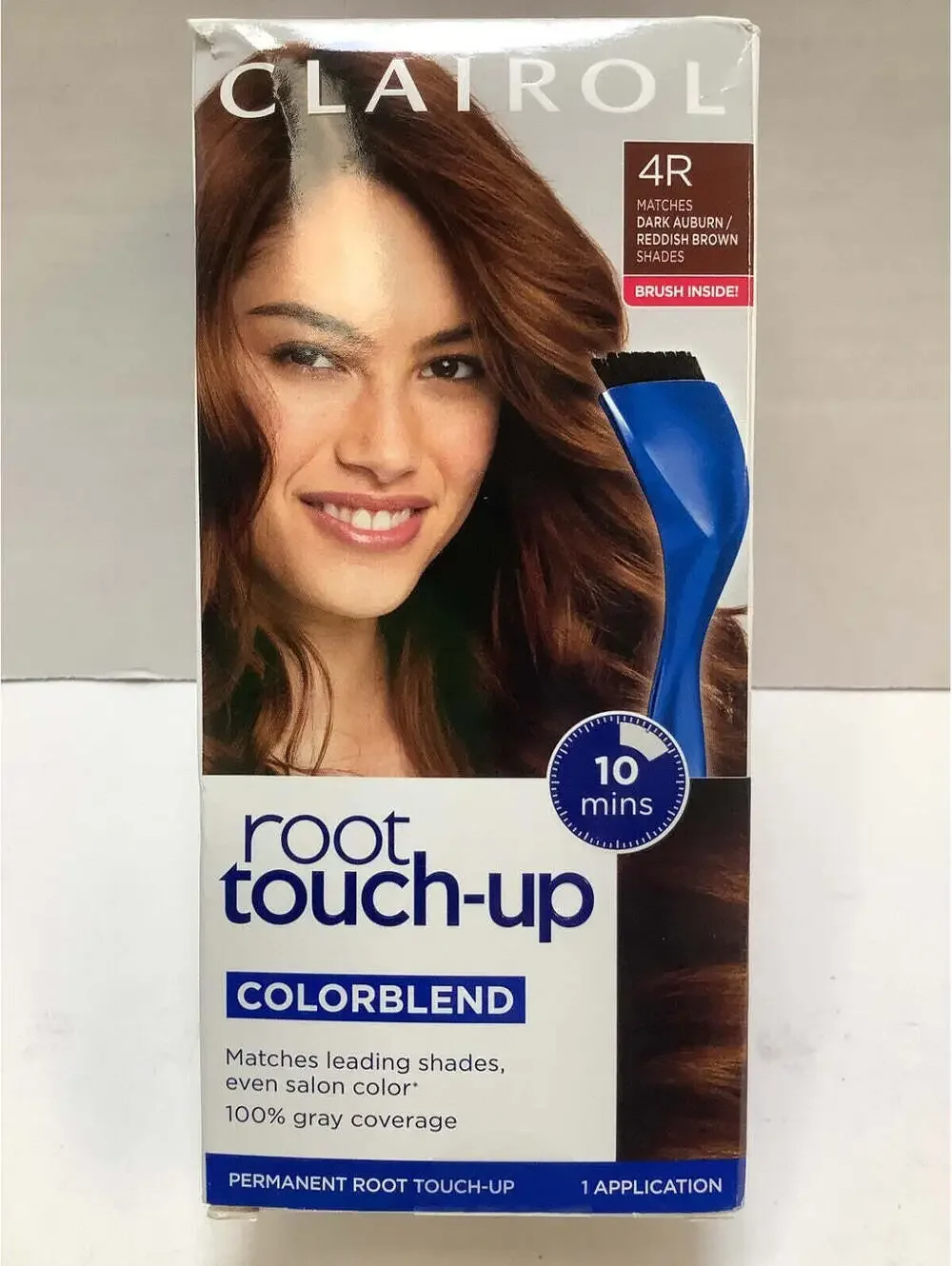 Clairol Root Touch Up Hair Color – 4R Dark Auburn/Reddish Brown, 4 Pack